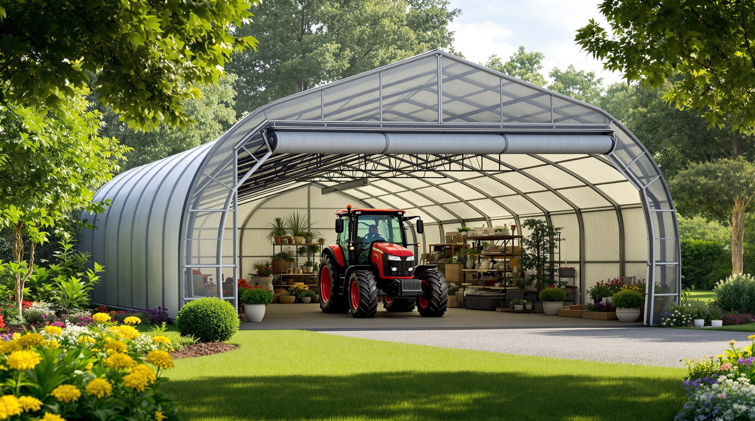 Abri pour tracteur agricole : protégez vos machines efficacement