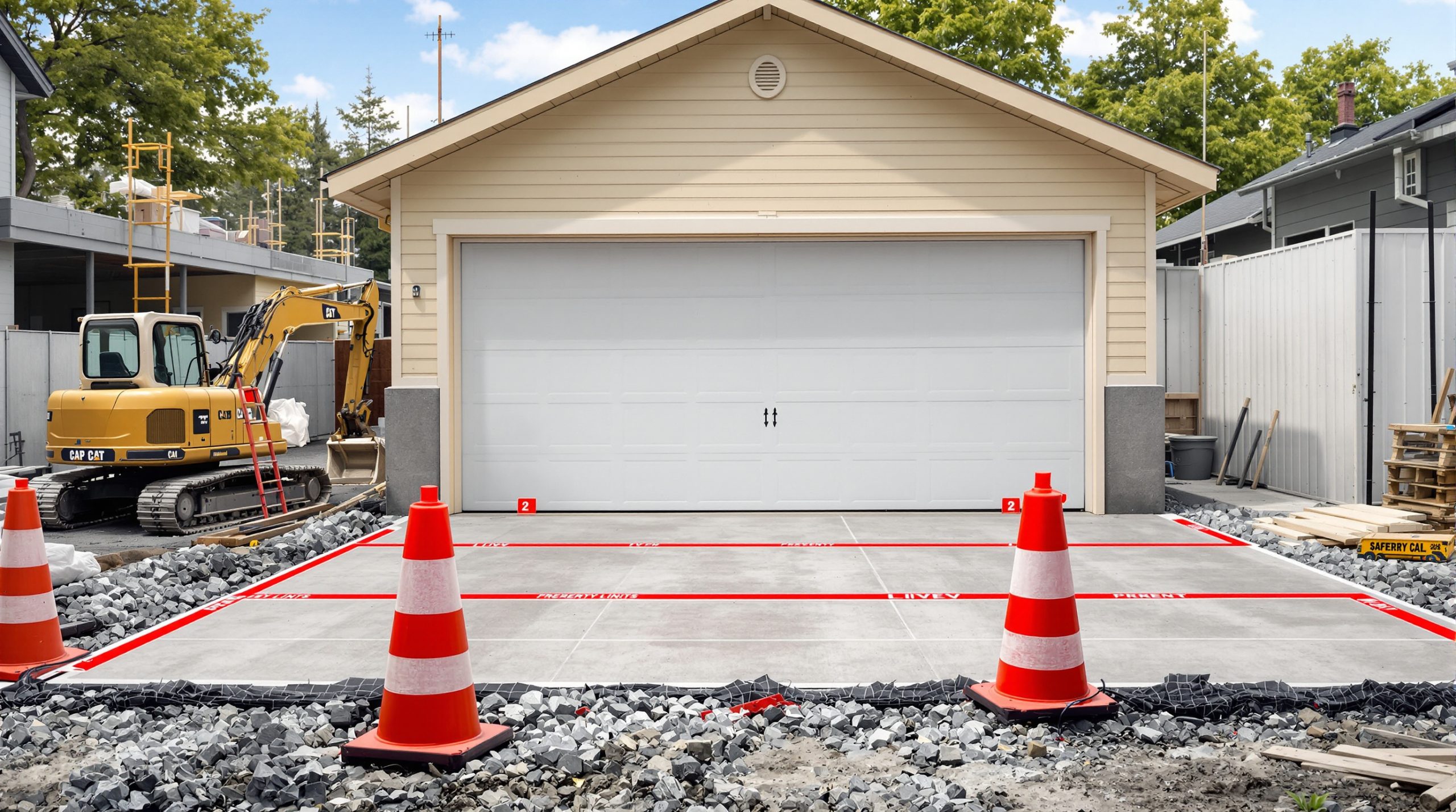 Construction garage limite de propriété : règles et conseils pratiques