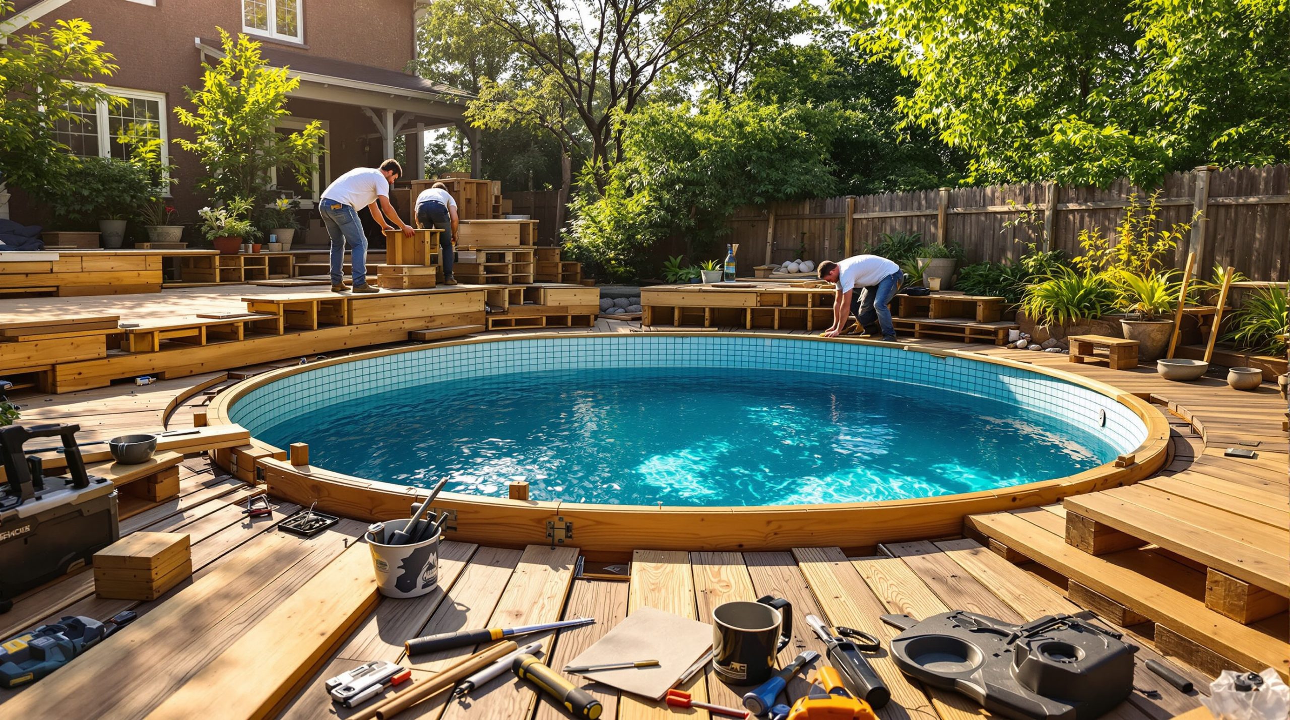 Montage piscine bois tarif : prix 2026 et options à considérer